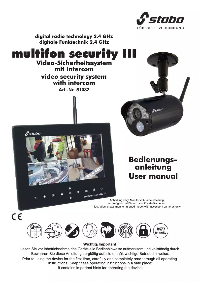 Page n°1 - Manuel utilisateur Stabo Multifon security III