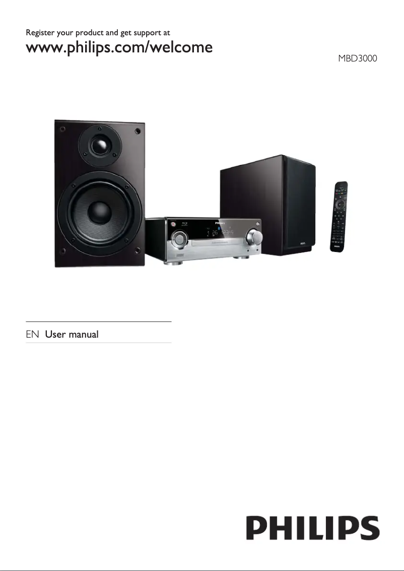 Page 1 de la notice Manuel utilisateur Philips MBD3000