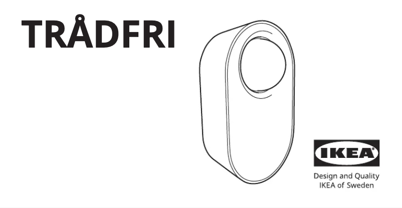 Image de la première page du manuel de l'appareil TRÅDFRI 703.704.65