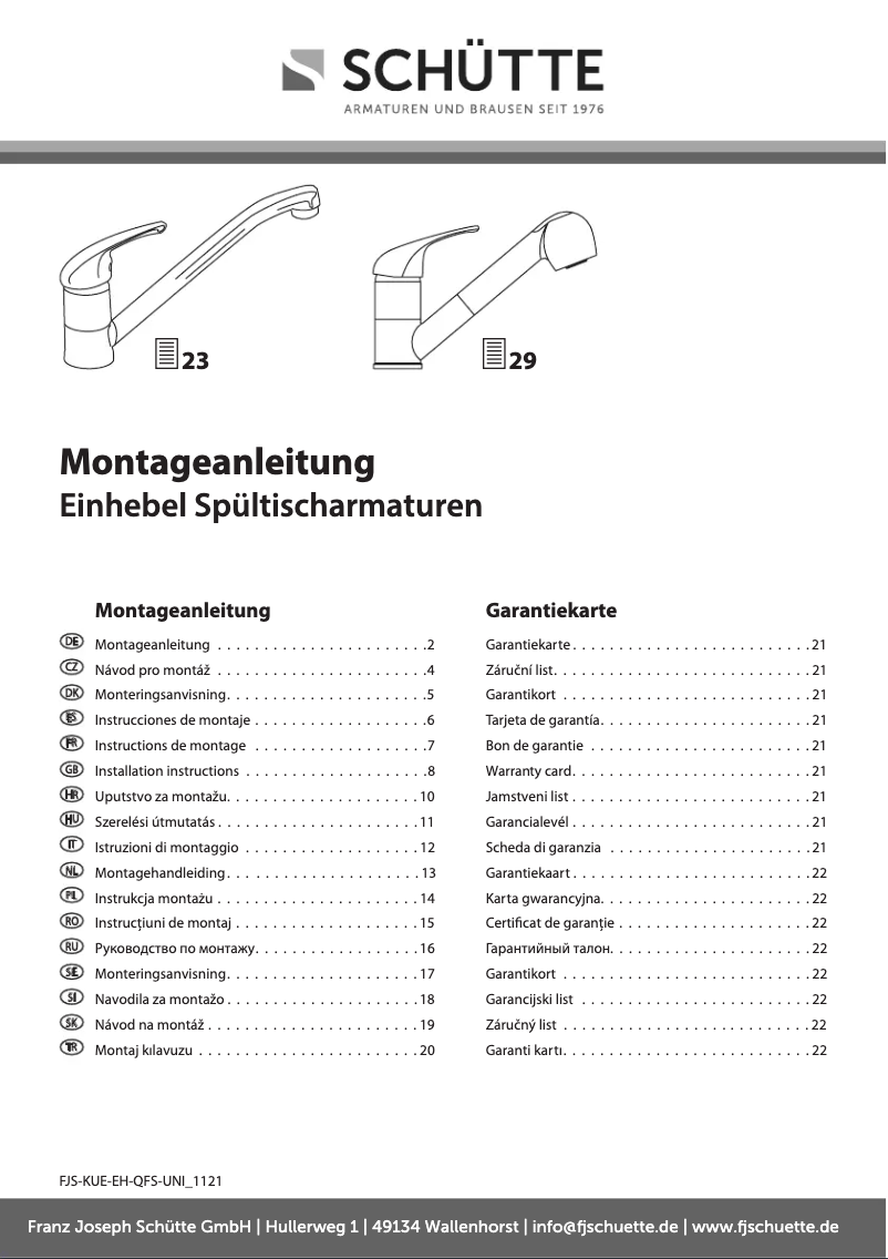 Imagen de la primera página del manual del dispositivo Cornwall