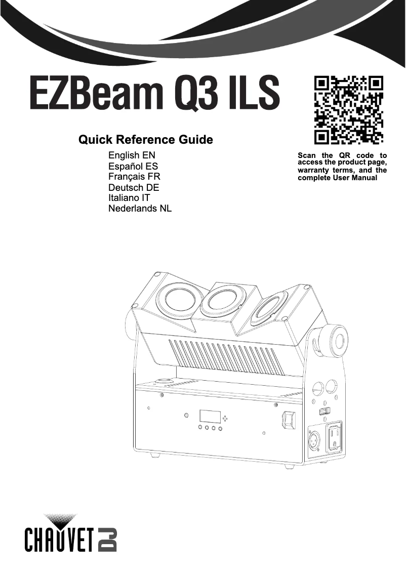 Page 1 de la notice Manuel utilisateur Chauvet EZBeam Q3 ILS