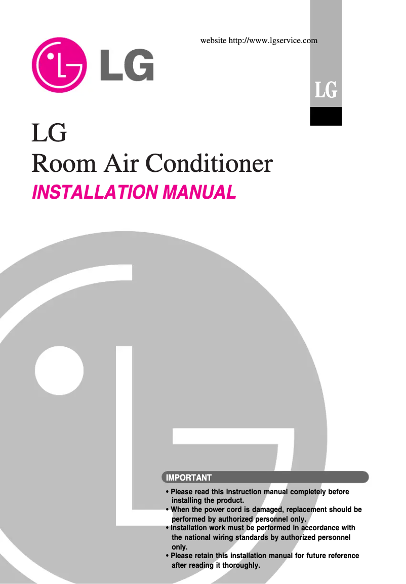 Página 1 del manual Manual de usuario LG TSUH2468ML0