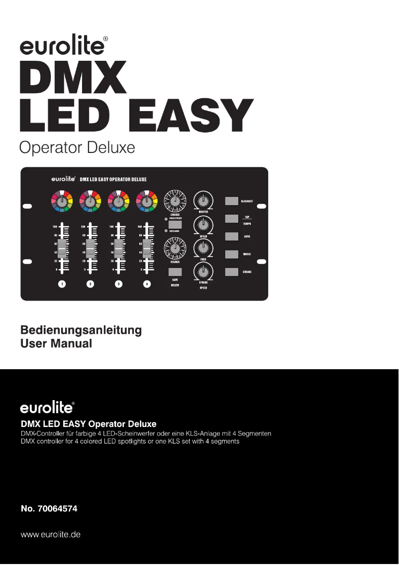 Page n°1 - Manuel utilisateur Eurolite DMX LED EASY