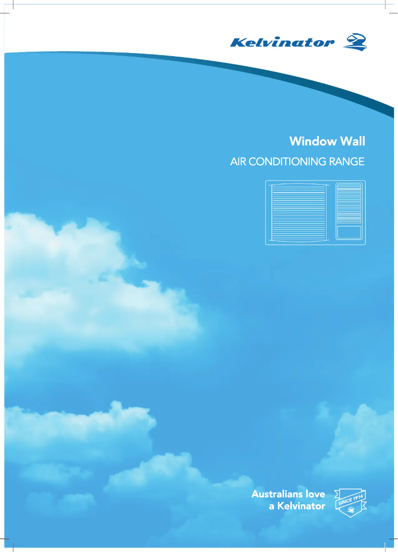 Page 1 de la notice Fiche technique Kelvinator KWH26HRE