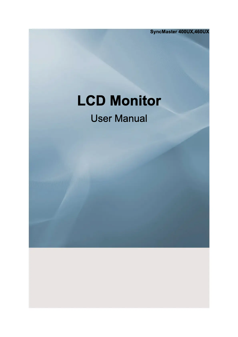 Page n°1 - Guide de démarrage rapide Samsung 400UXN-M