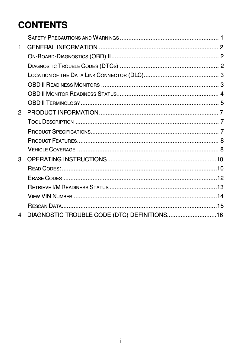 Page 1 de la notice Manuel utilisateur Autel MaxiScan MS300