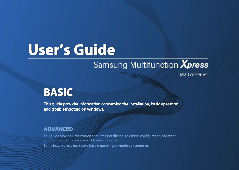 Page n°1 - Manuel utilisateur Samsung Xpress SL-M2070FW