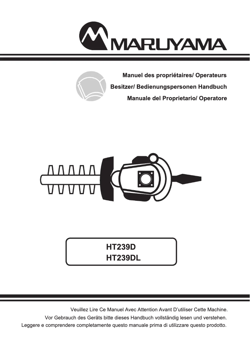 Image de la première page du manuel de l'appareil HT239D