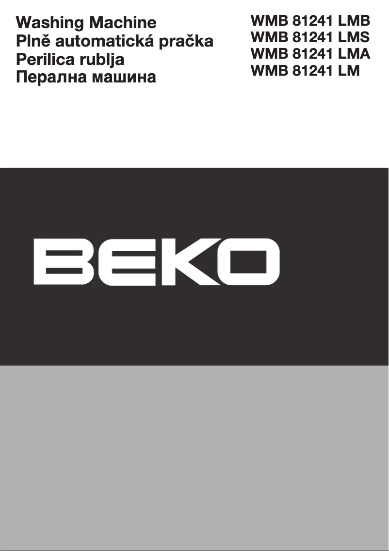 Page 1 de la notice Manuel utilisateur Beko WMB 81241 LMS