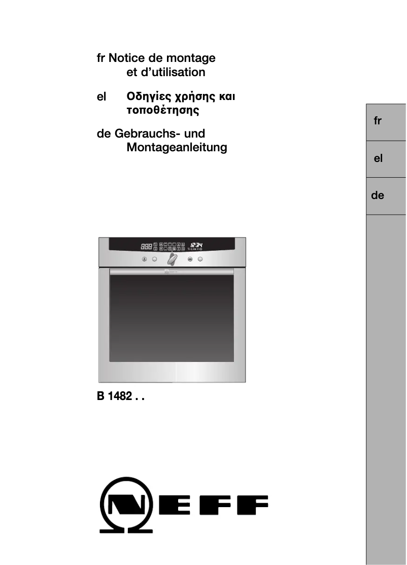 Page n°1 - Manuel utilisateur Neff B1482