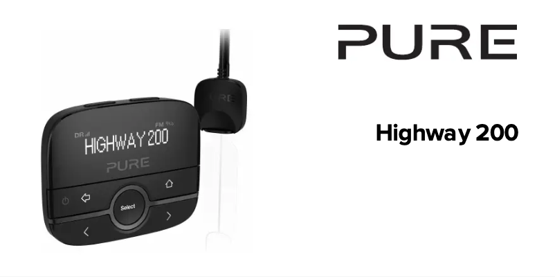 Page n°1 - Manuel utilisateur Pure Highway 200