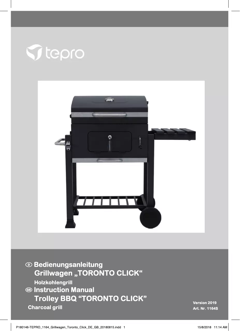 Image de la première page du manuel de l'appareil Toronto Click 1164