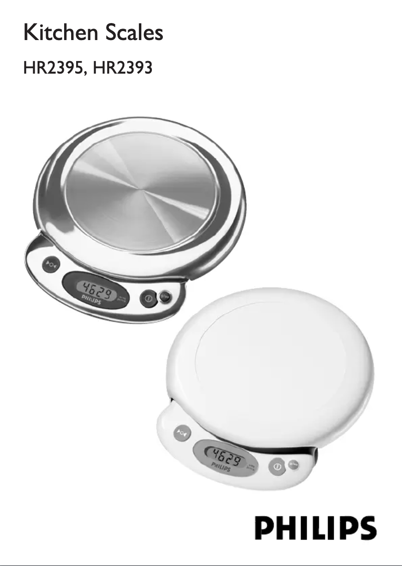 Page 1 of the manual User Manual Philips HR2395