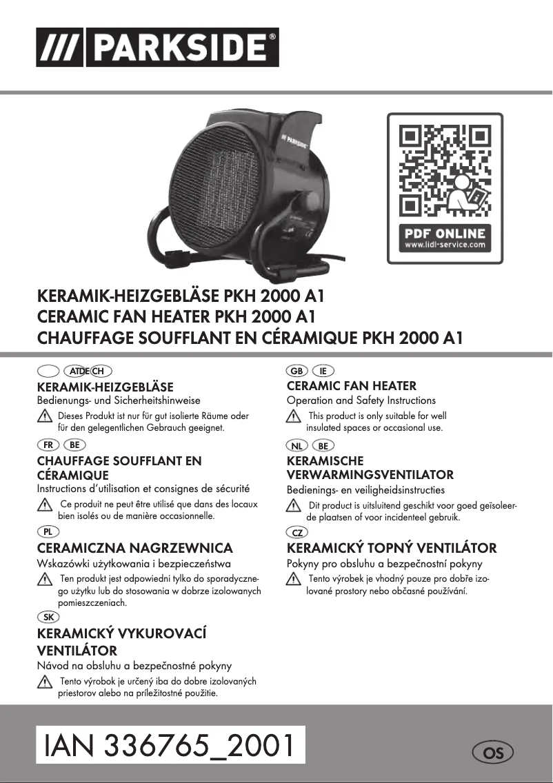 Image de la première page du manuel de l'appareil PKH 2000 A1