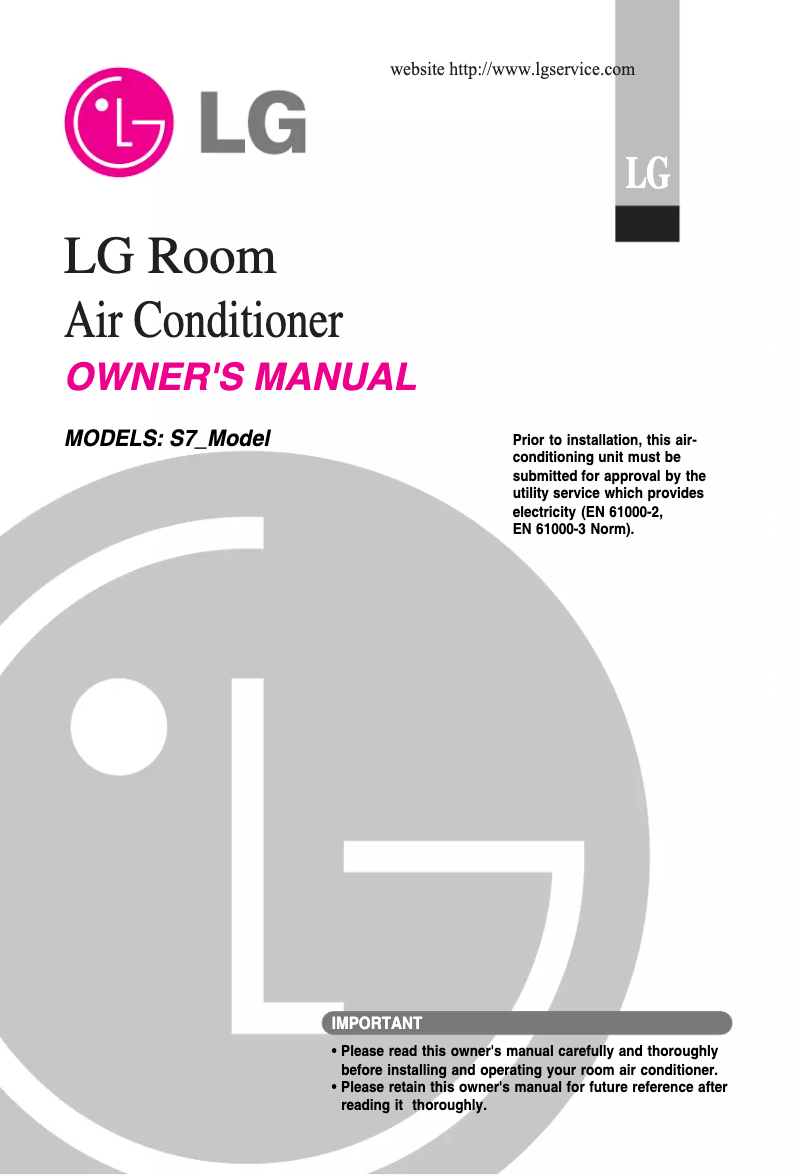 Image de la première page du manuel de l'appareil HSNC1267R73