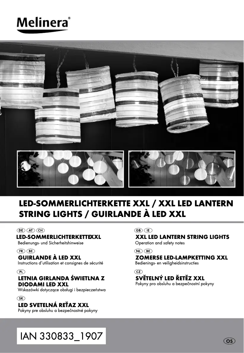 Page 1 de la notice Manuel utilisateur Melinera IAN 330833