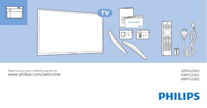 Page 1 de la notice Manuel utilisateur Philips 5100 series 49PFG5102