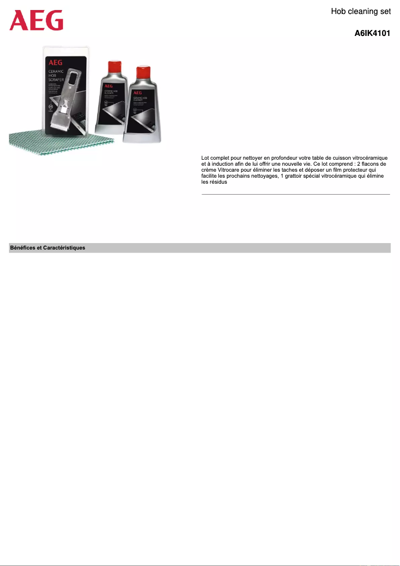 Image de la première page du manuel de l'appareil A6IK4101