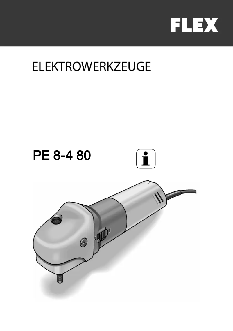 Page n°1 - Manuel utilisateur Flex PE 8-4 80