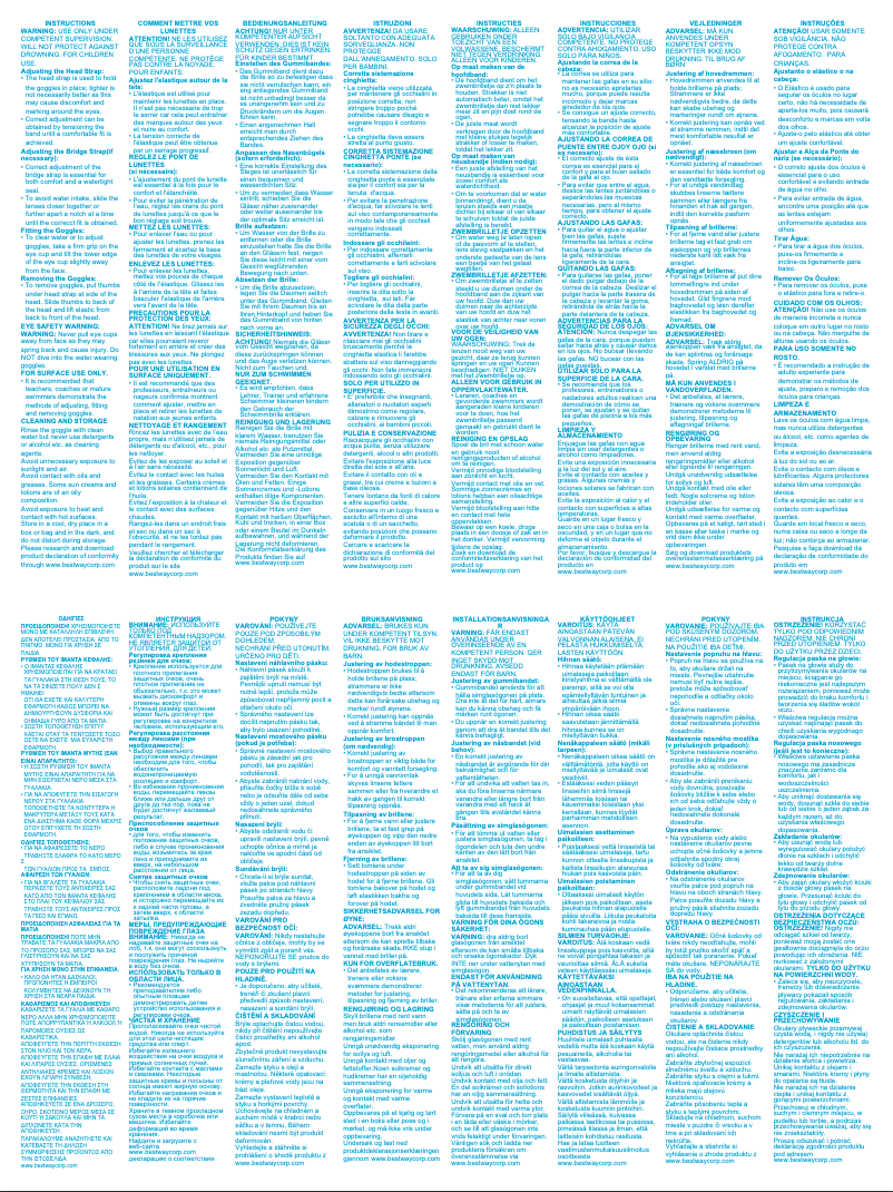 Página 1 del manual Manual de usuario Bestway 21096