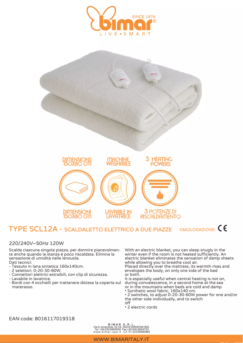 Image de la première page du manuel de l'appareil SCL12A