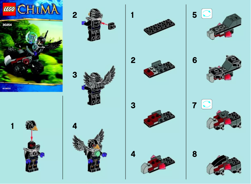 Página 1 del manual Manual de usuario Lego Razcal's Double-Crosser 30254