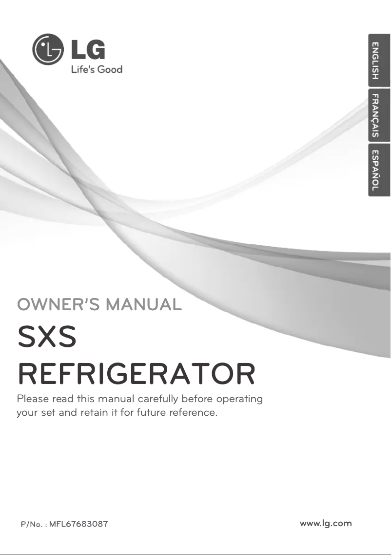 Page 1 de la notice Manuel utilisateur LG GWP2720BK