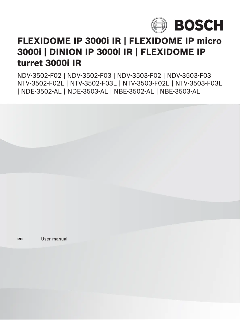First page image of the manual for Flexidome