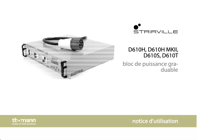 Página 1 del manual Manual de usuario Stairville D610S