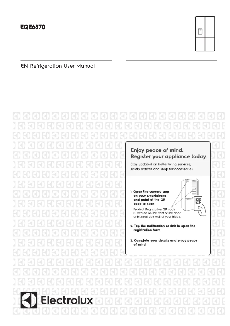 Page 1 de la notice Manuel utilisateur Electrolux EQE6870SA