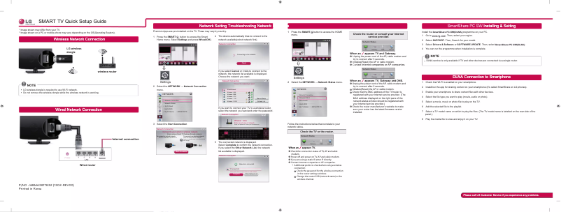 Image de la première page du manuel de l'appareil 39LN560Y