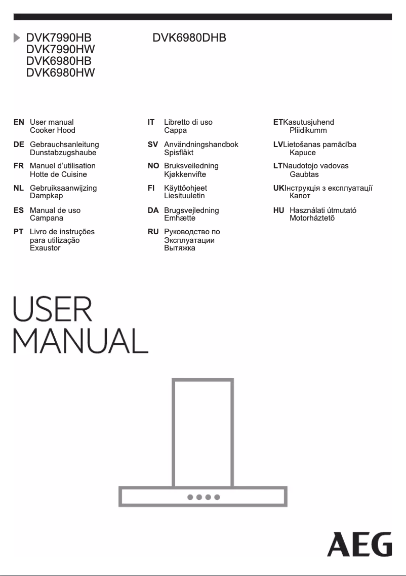 Página 1 del manual Manual de usuario AEG DVK6980DHB