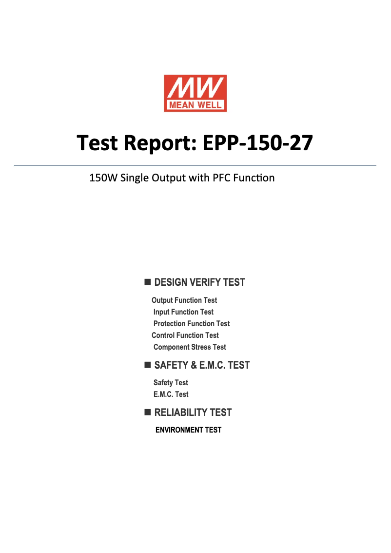Image de la première page du manuel de l'appareil EPP-150-27