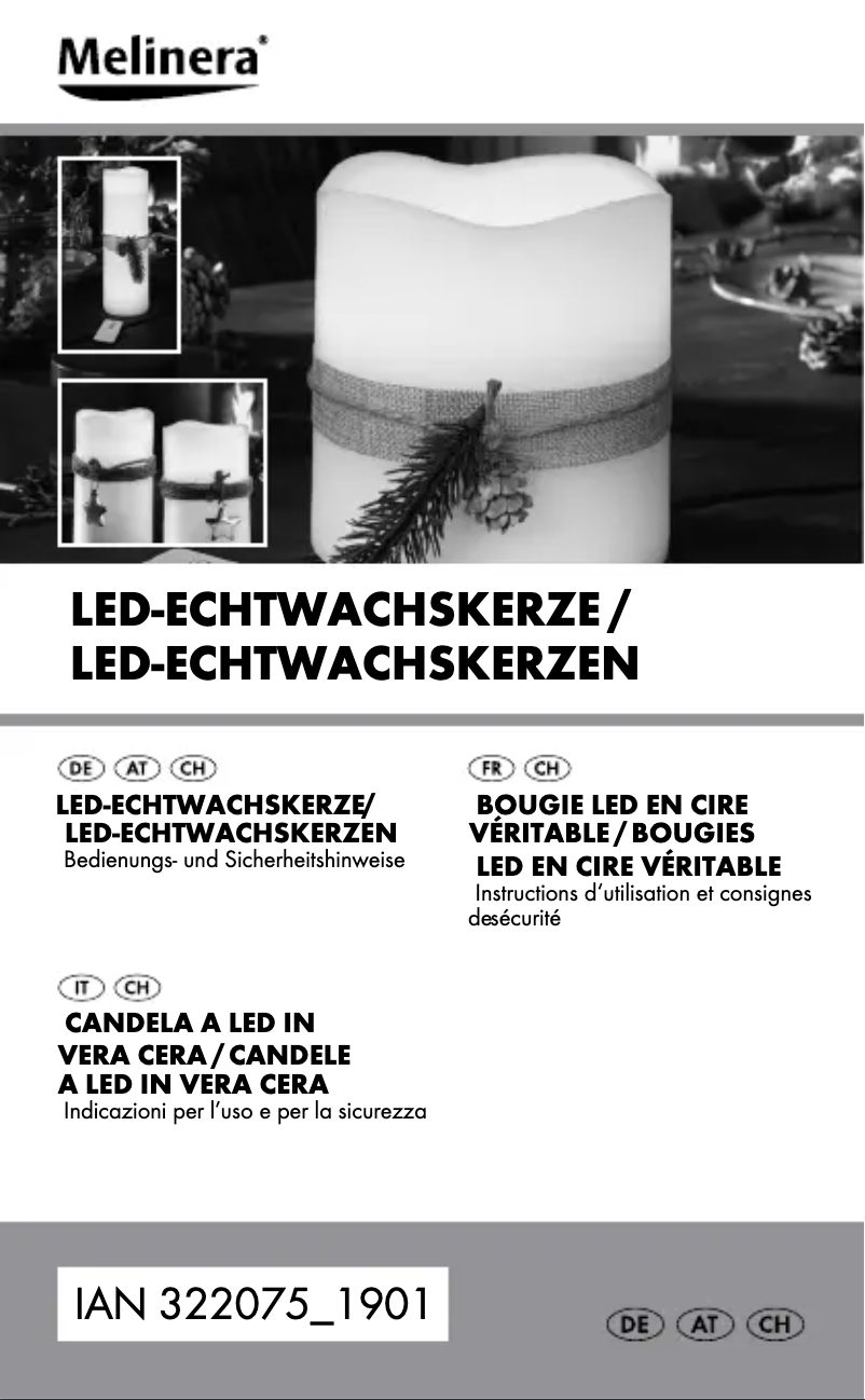 Page 1 de la notice Manuel utilisateur Melinera HG02455