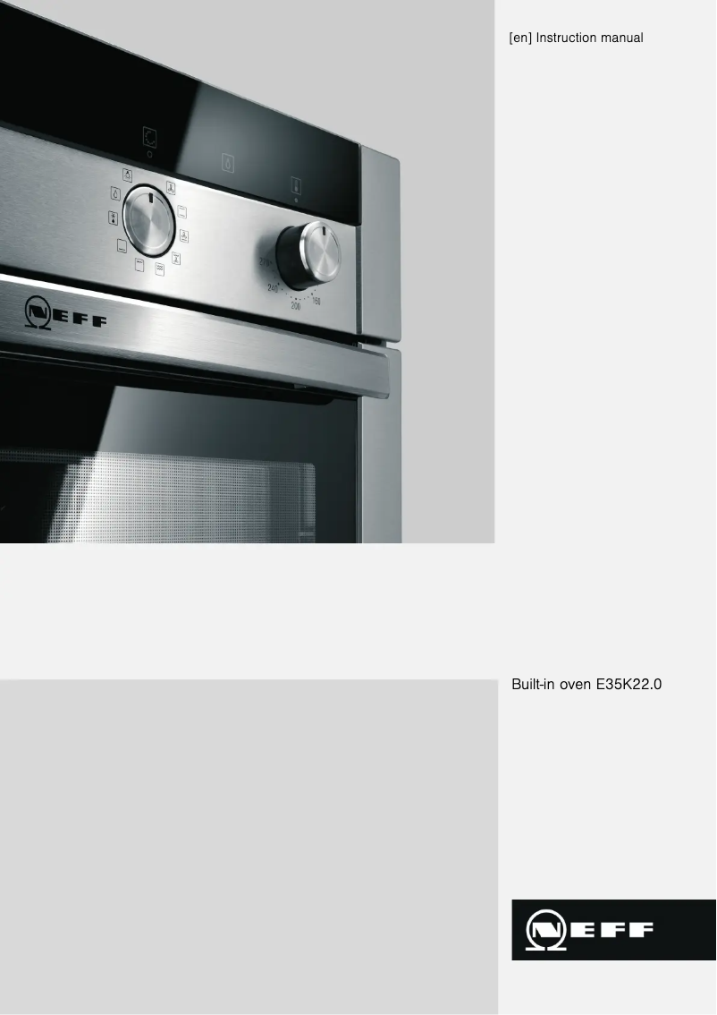 Page n°1 - Manuel utilisateur Neff E35K22N0