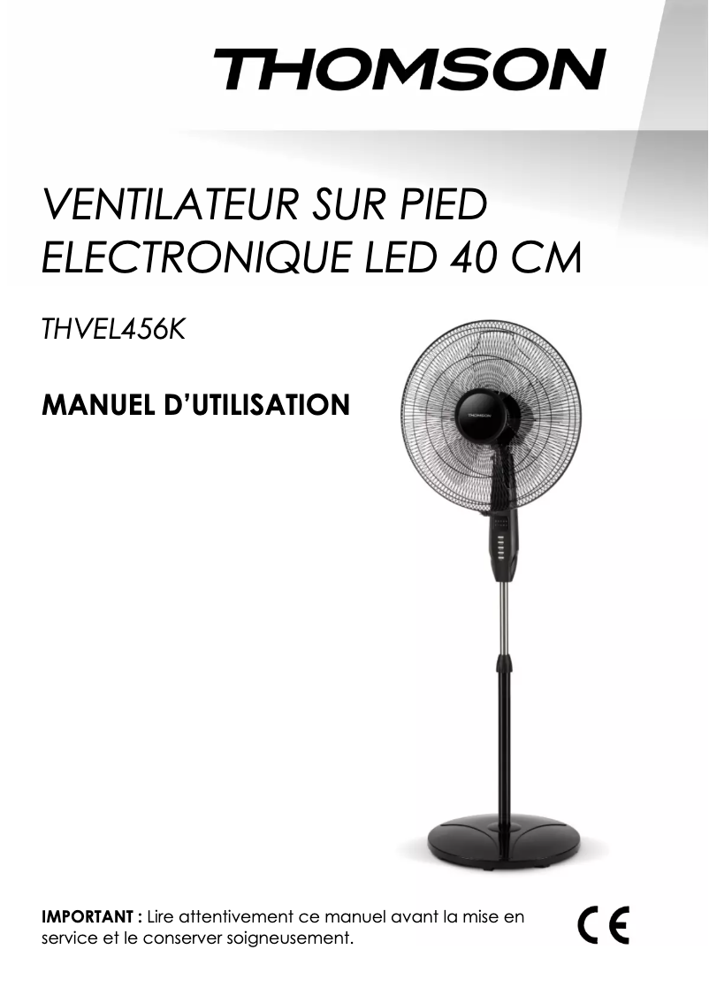 Image de la première page du manuel de l'appareil THVEL456K