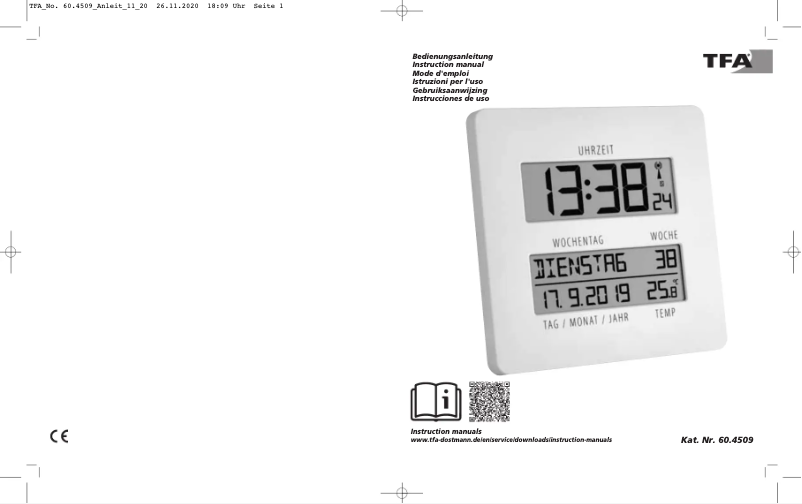 Página 1 del manual Manual de usuario TFA 60.4509.02