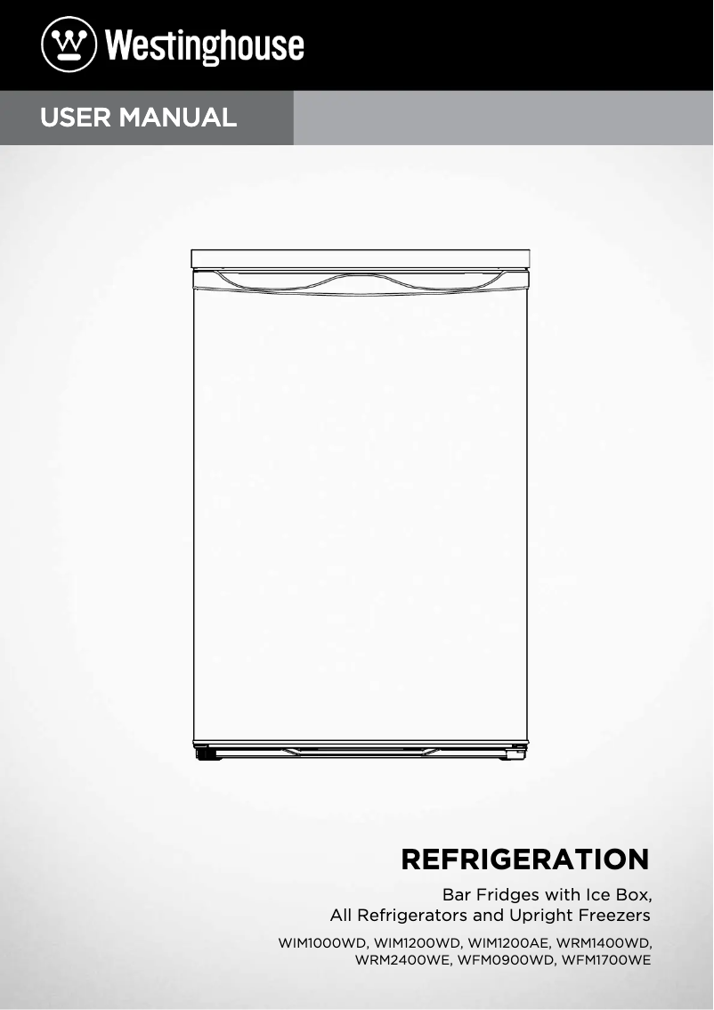 Page 1 de la notice Manuel utilisateur Westinghouse WFM1700WE