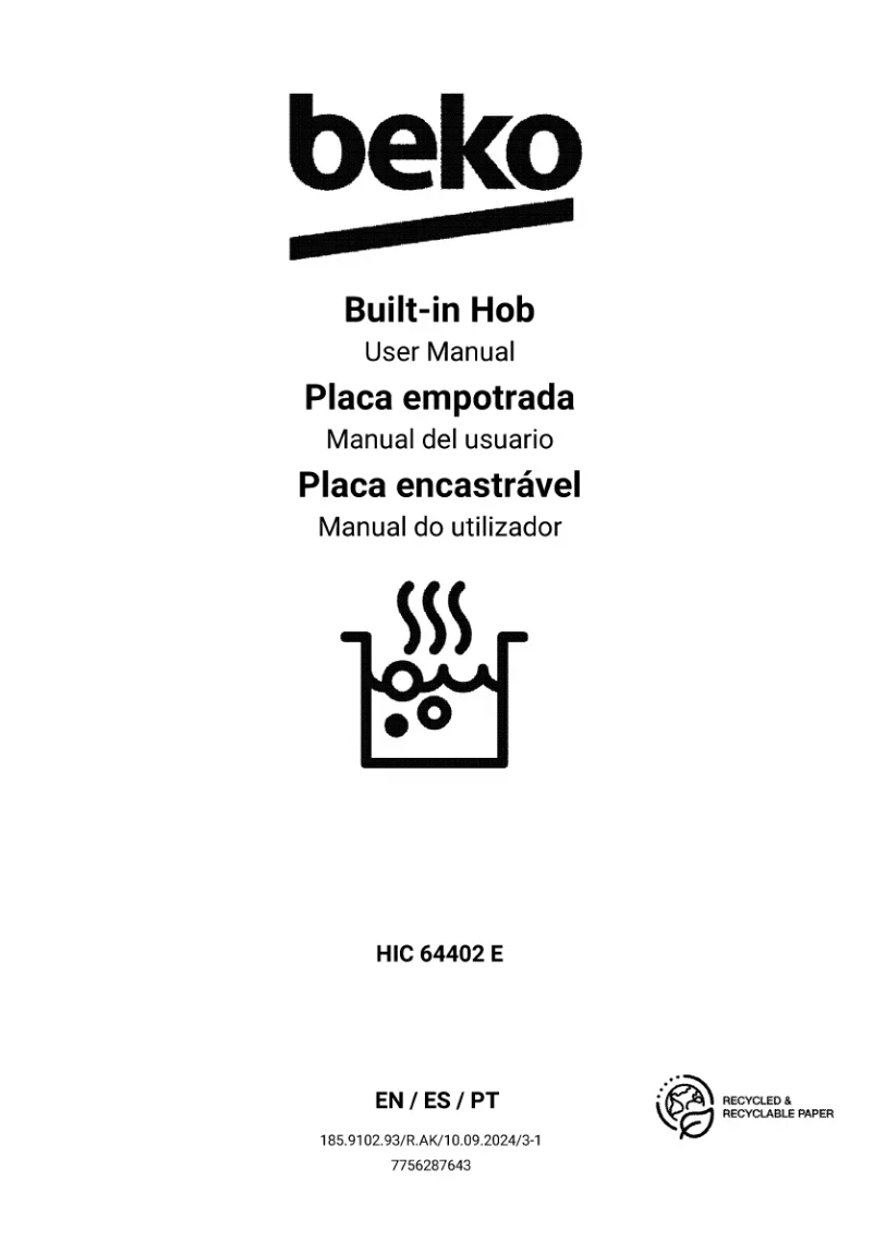 Image de la première page du manuel de l'appareil HIC 64402 E