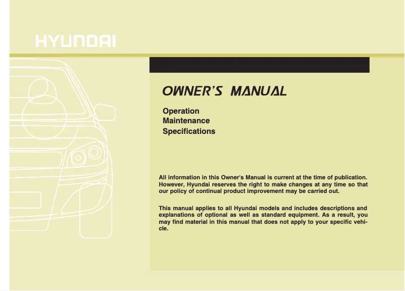 Página 1 del manual Manual de usuario Hyundai Santa FE (2011)