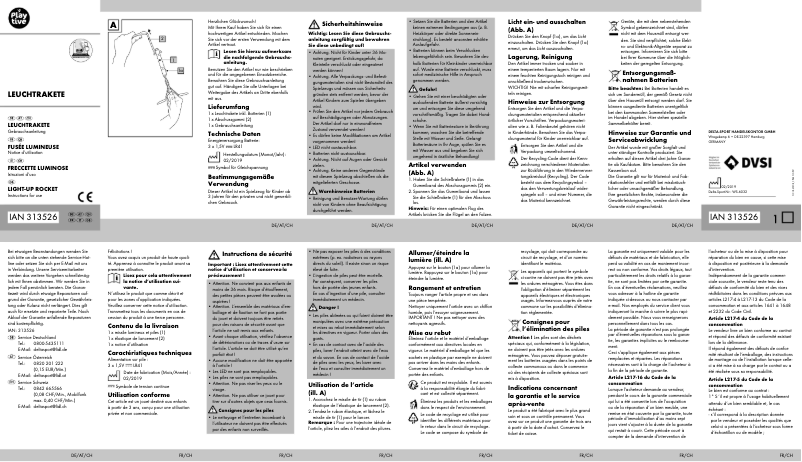 Image de la première page du manuel de l'appareil IAN 313526