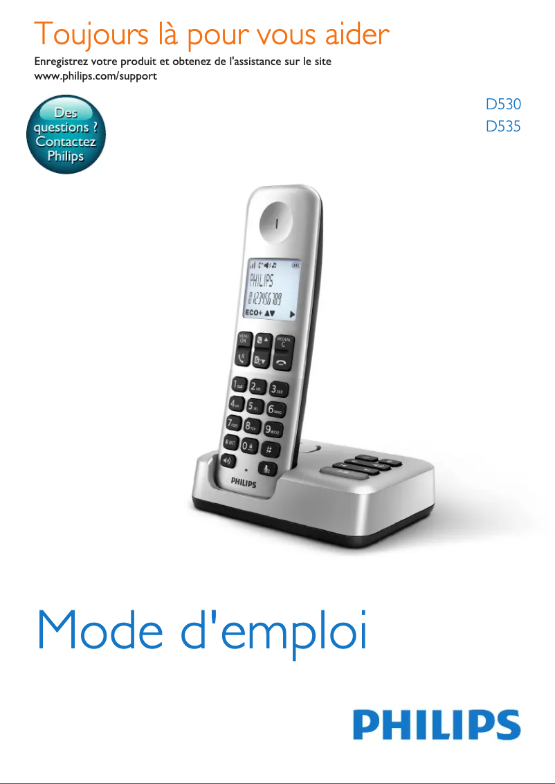 Página 1 del manual Manual de instrucciones Philips D5351B