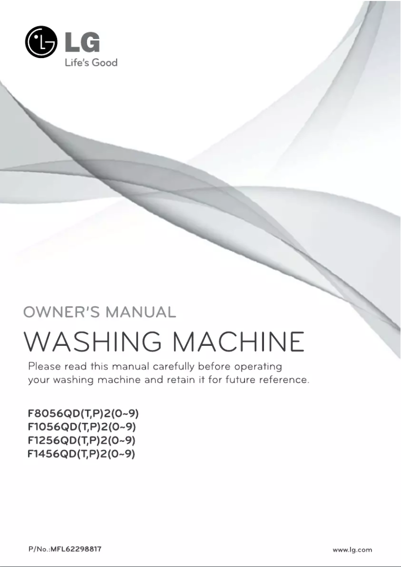 Page n°1 - Manuel utilisateur LG F1256QD21