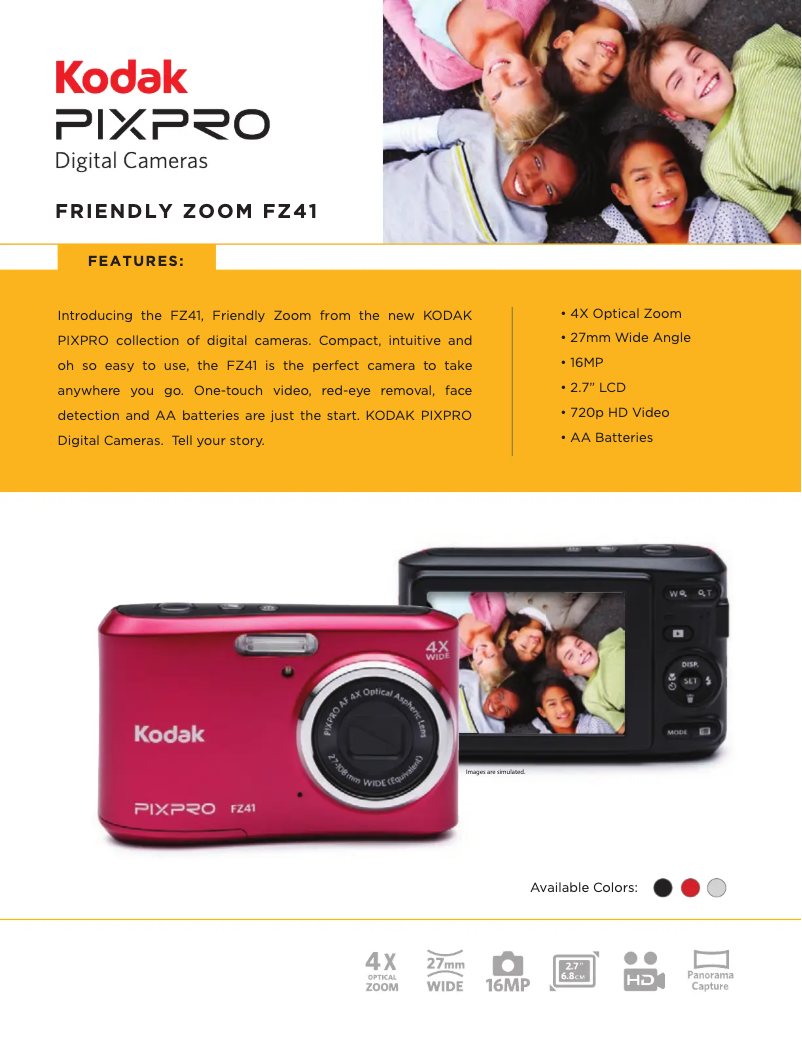 Image de la première page du manuel de l'appareil PIXPRO FZ41