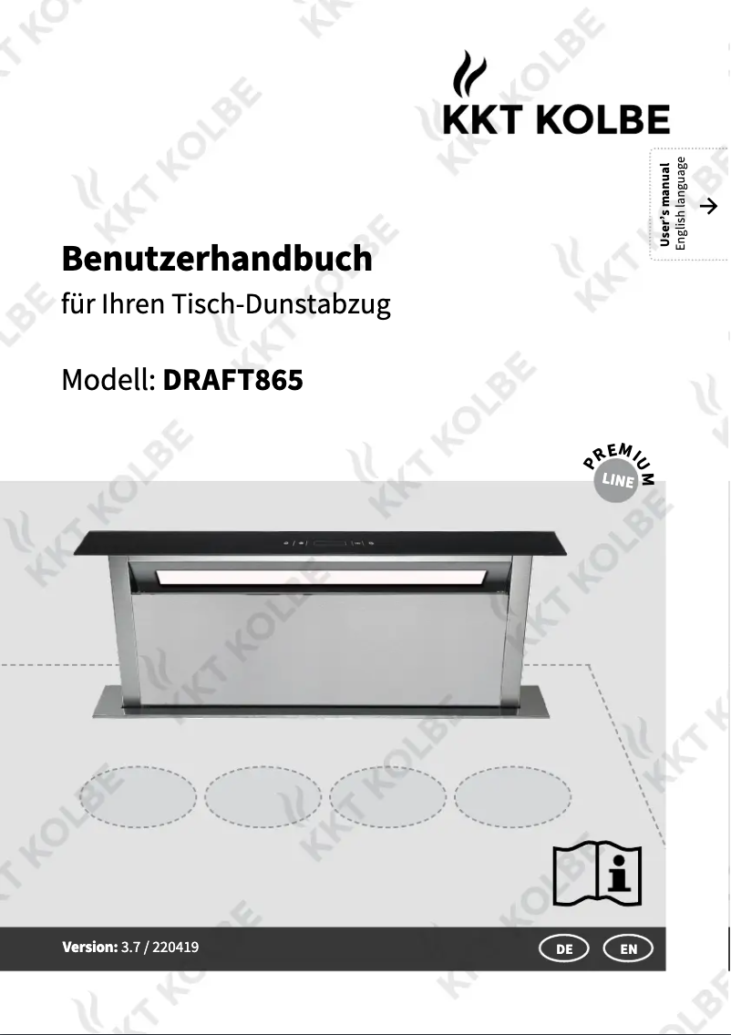 Page 1 de la notice Manuel utilisateur KKT Kolbe DRAFT865