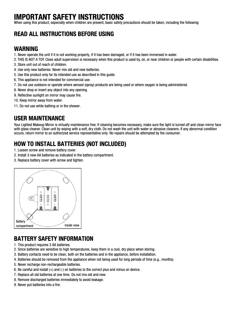 Image de la première page du manuel de l'appareil BE4SBB