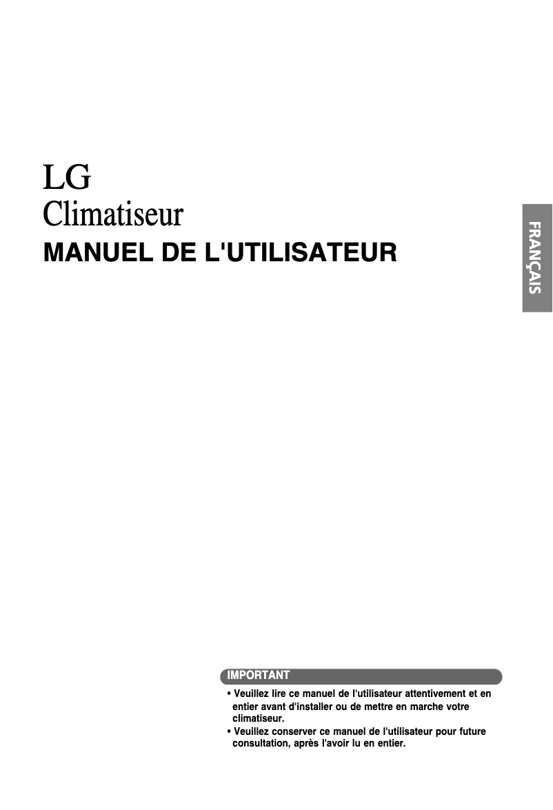 Image de la première page du manuel de l'appareil LSNH1269GA0
