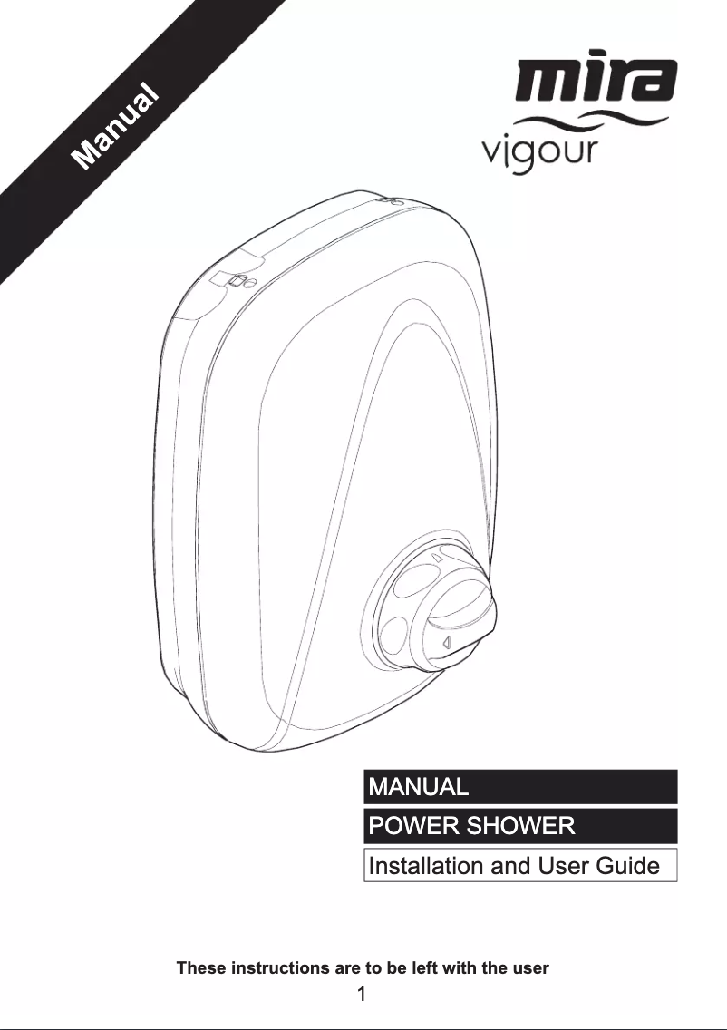 Image de la première page du manuel de l'appareil Vigour Manual