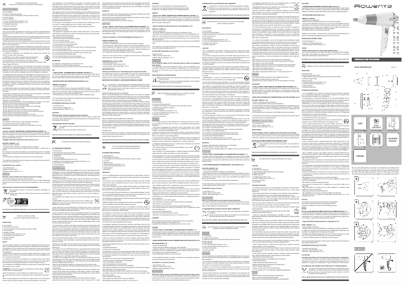 Page n°1 - Manuel utilisateur Rowenta Premium Care Pro CV7460