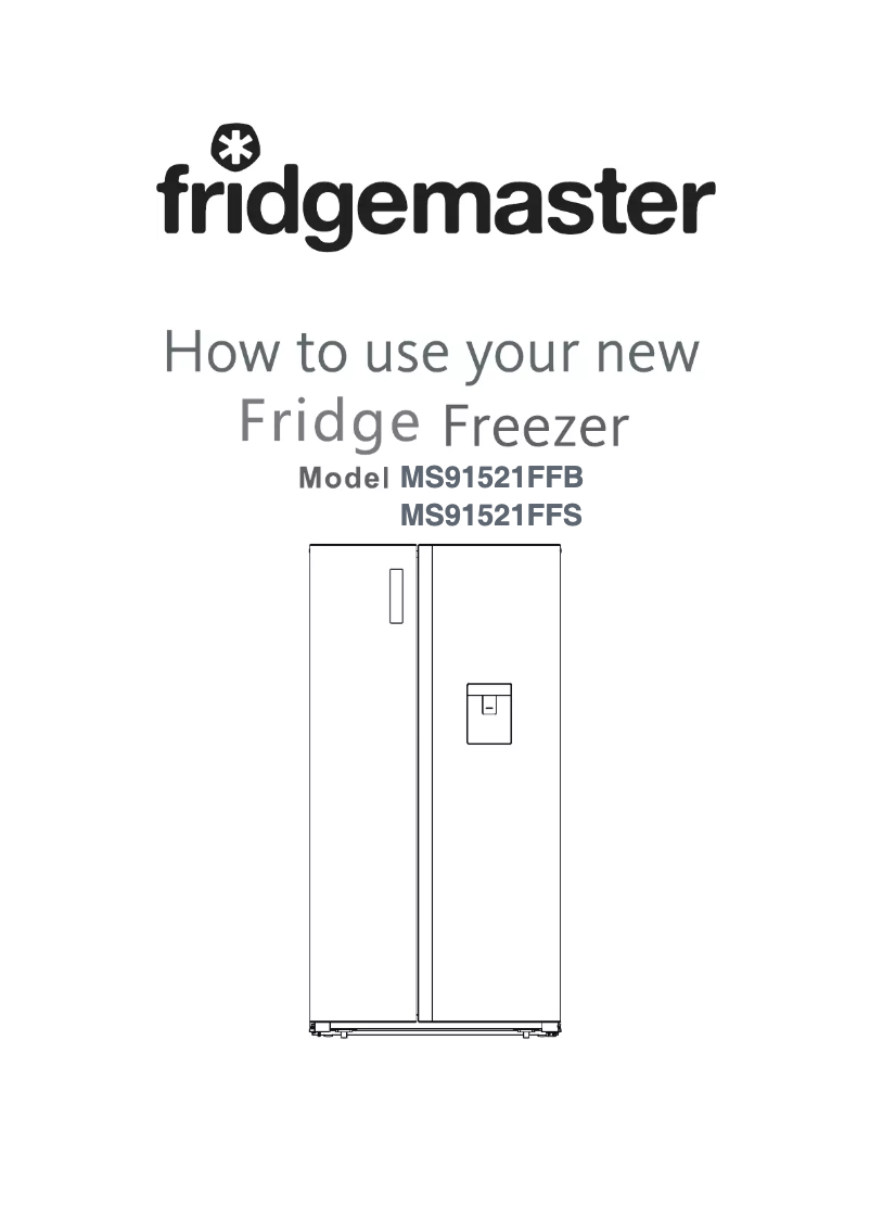 Page 1 de la notice Manuel utilisateur Fridgemaster MS91521FFB